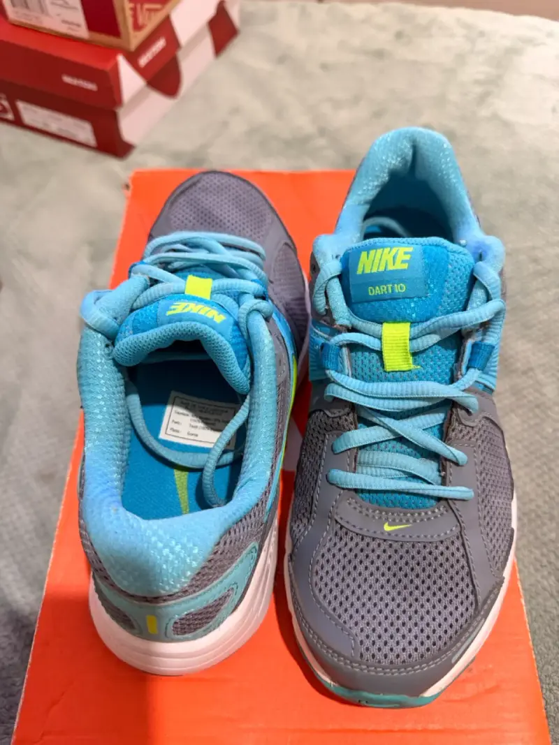Zapatillas Nike Dart 10 para correr gris y azul - 3