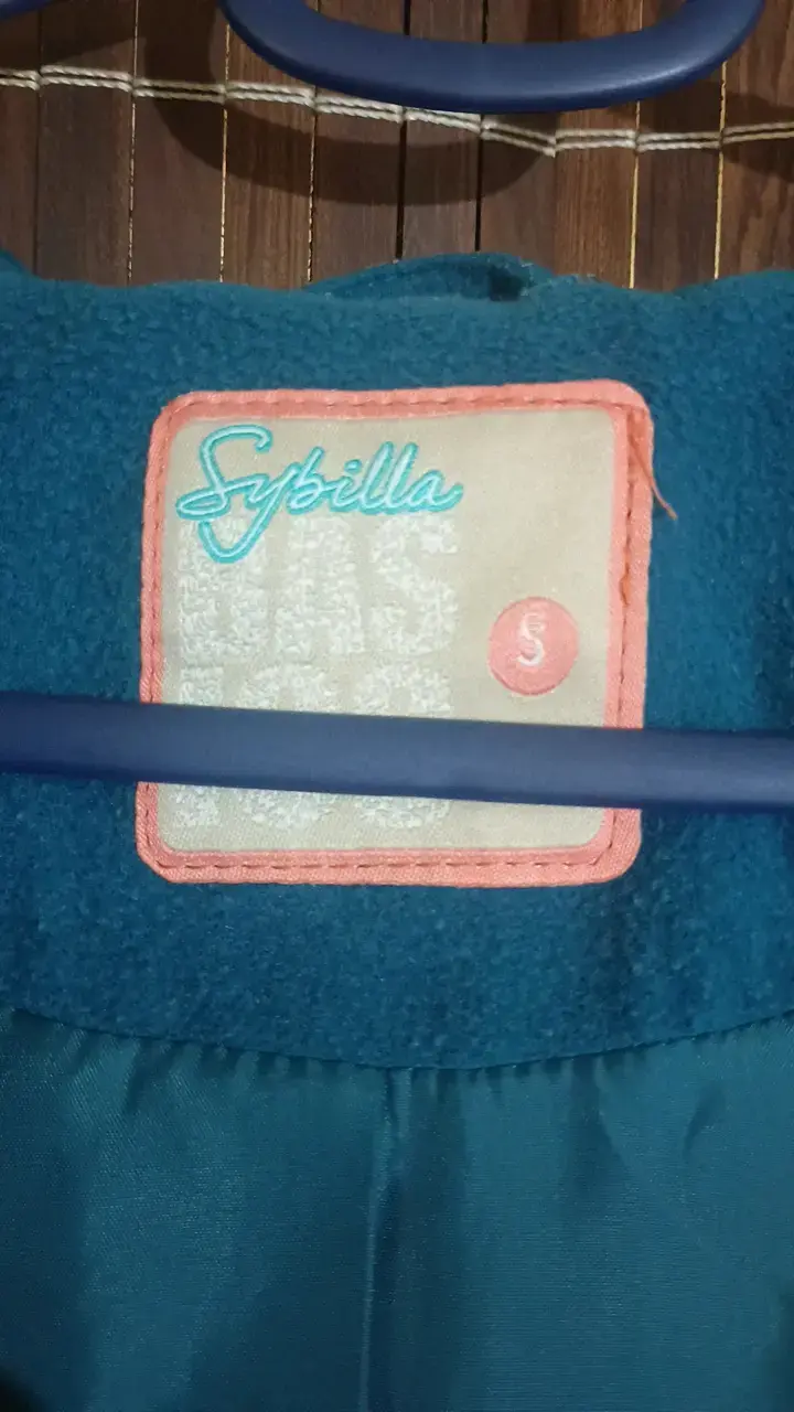 Abrigo azul con capucha para mujer - 2