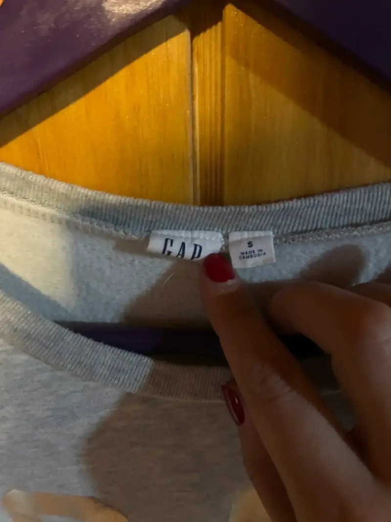 Polerón GAP gris para mujer talla S - 2