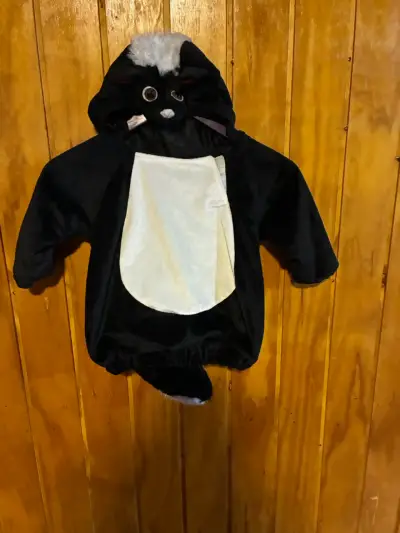 Disfraz de zorrillo para niño talla 24 meses - miniatura 1