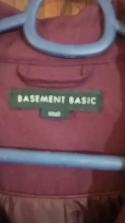 Abrigo morado Basement Basic con cinturón - miniatura 2