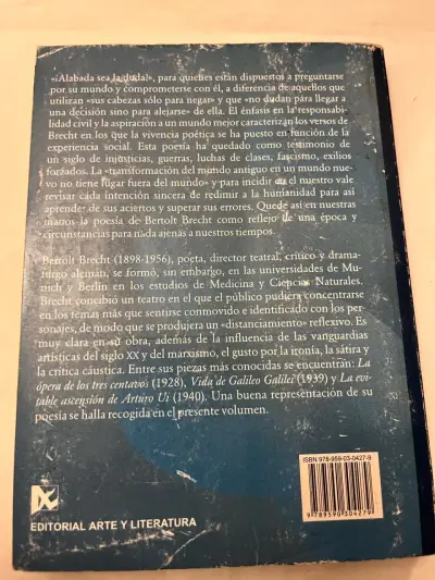 Libro de poesía de Bertolt Brecht - Editorial Lira - miniatura 2
