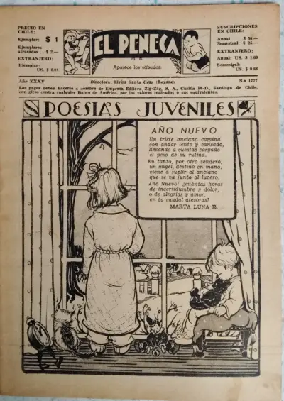 Revista El Peneca Año Nuevo 1937 año 1943 - miniatura 3