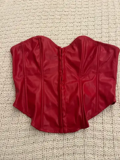 Corset rojo para mujer - miniatura 1