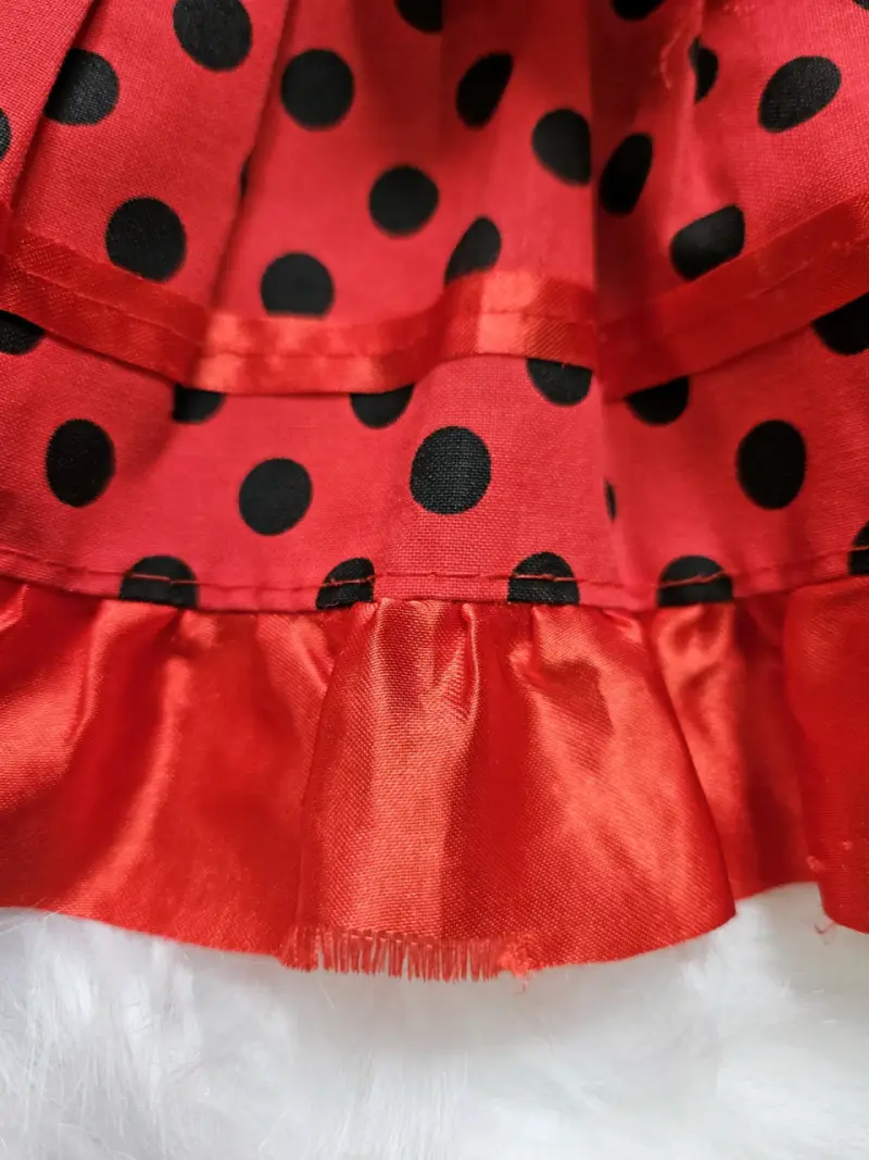 Vestido flamenco rojo con lunares y volantes - 4