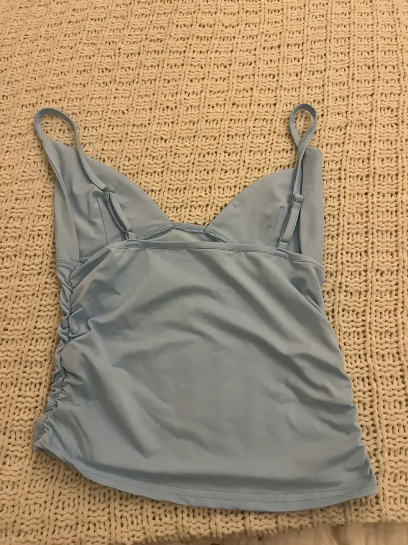 Top de tirantes azul claro para mujer - 2