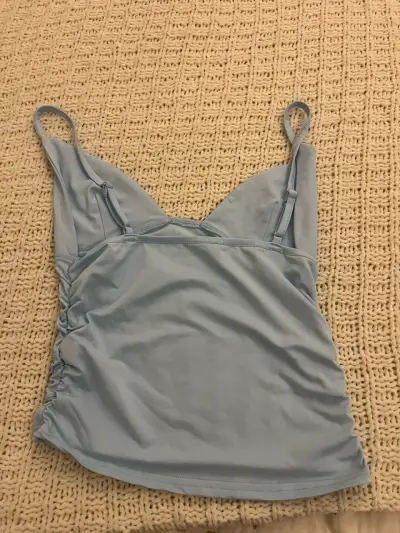 Top de tirantes azul claro para mujer - miniatura 2