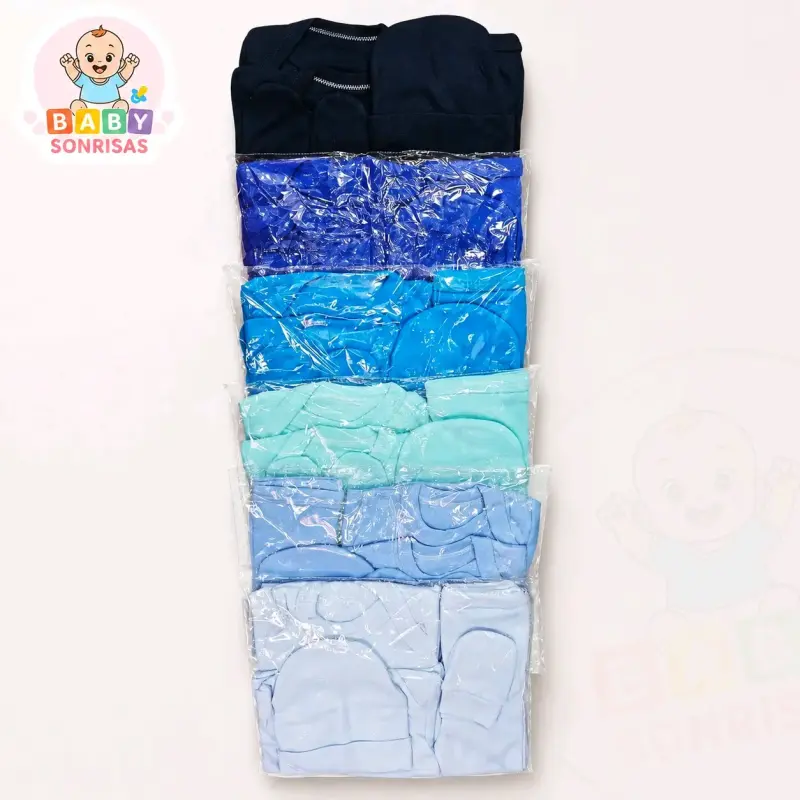 Set de ropa para bebé azul Baby Sonrisas - 2
