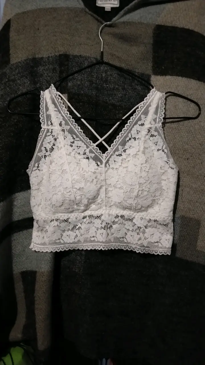 Blusa y top de encaje blanco para mujer - 2
