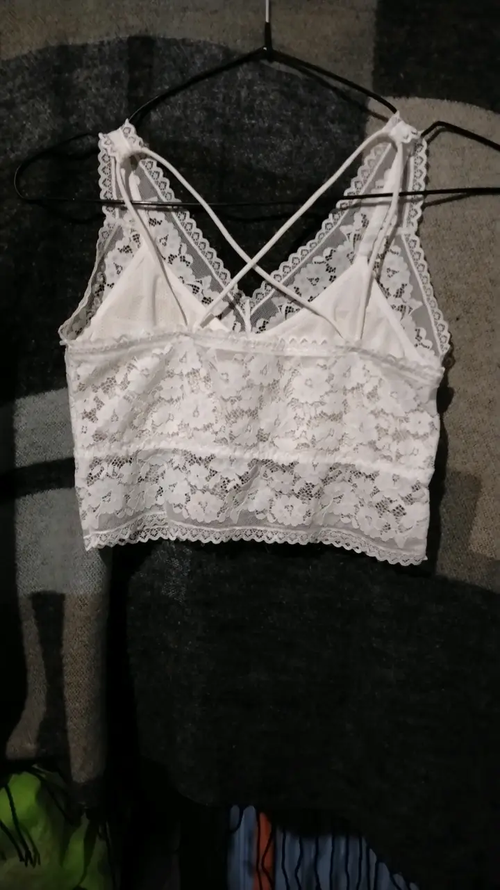 Blusa y top de encaje blanco para mujer - 3