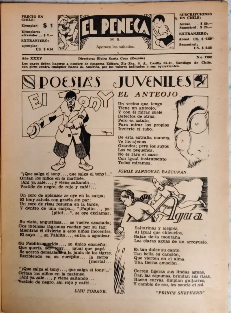 Revista El Peneca N° 1782 colección vintage - 3