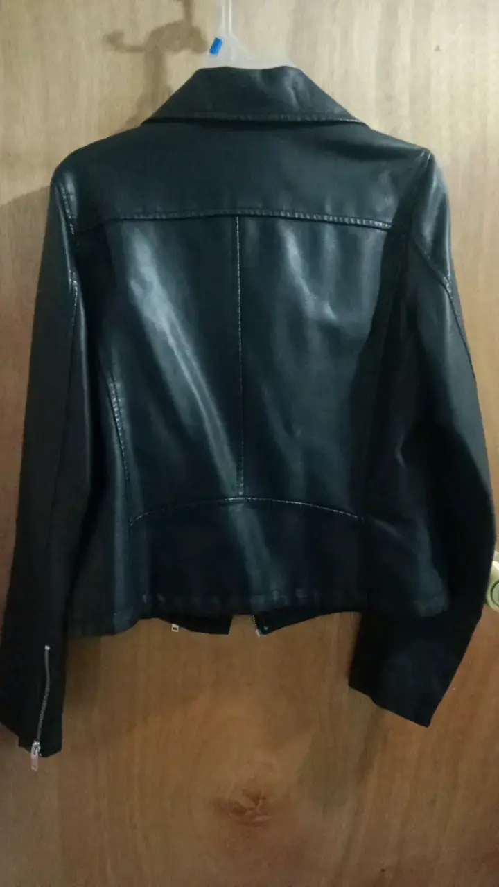 Chaqueta de cuero negra Basement - 2