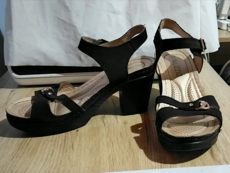 Sandalias de tacón alto negras Pallizio - 1