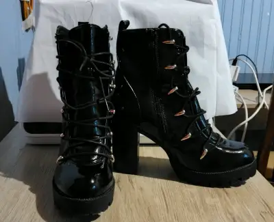 Sandalias de tacón alto negras Pallizio - miniatura 2