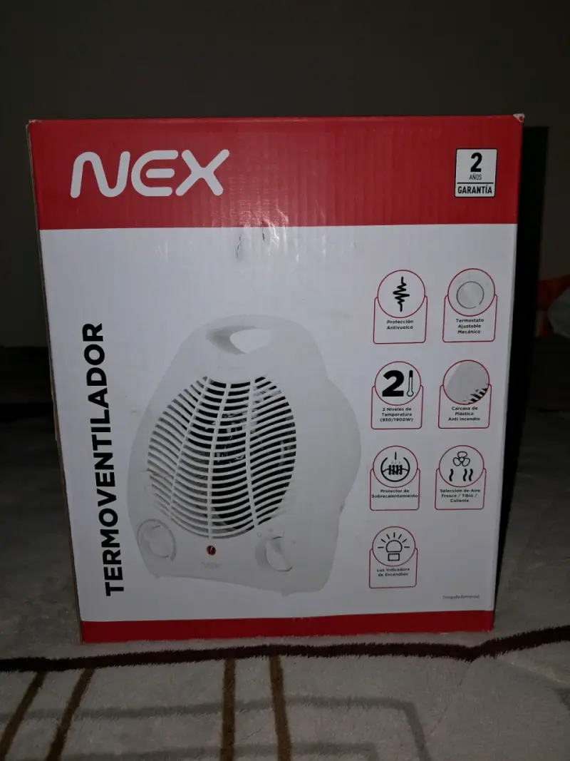 Termoventilador Nex con Termostato Ajustable - 1