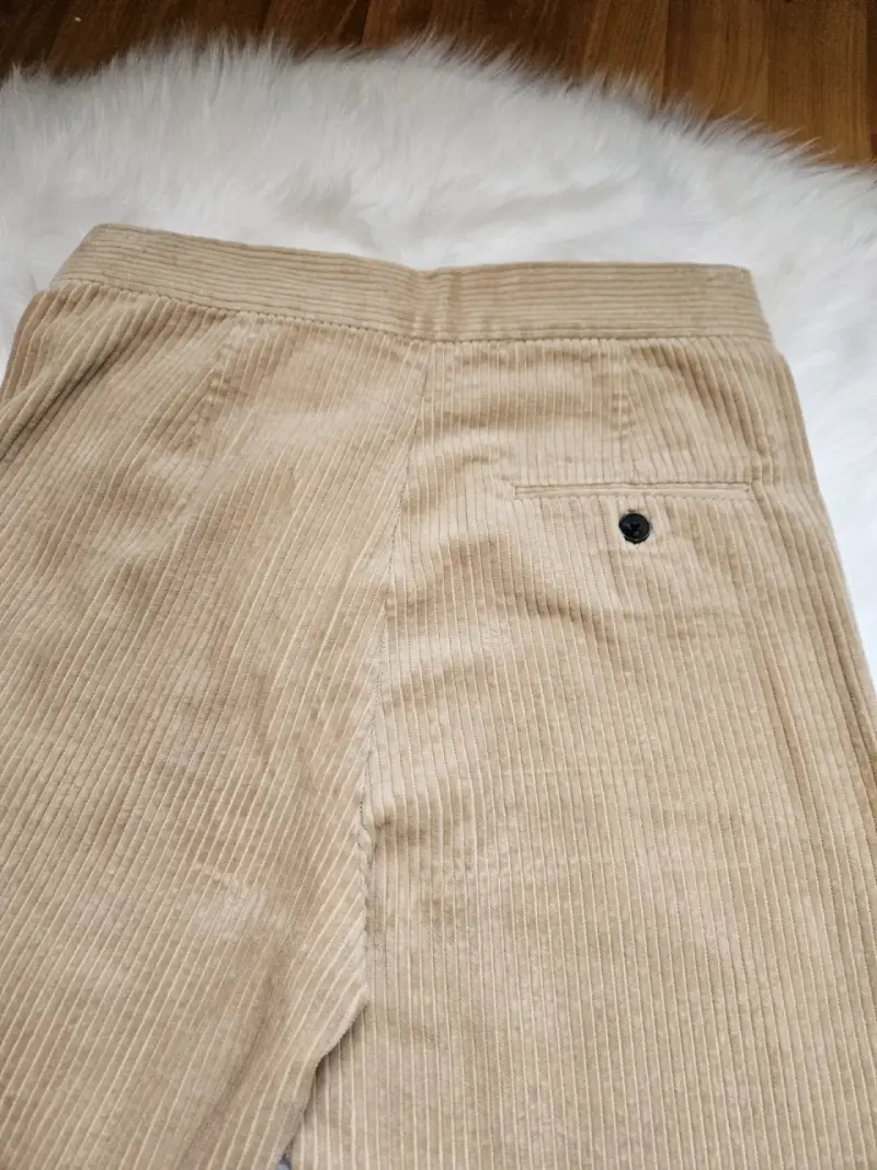 Pantalones de pana beige Zara Woman - 4