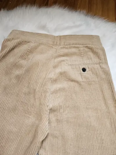 Pantalones de pana beige Zara Woman - miniatura 4