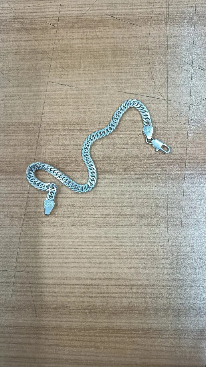 Pulsera de plata 925 estilo cubano