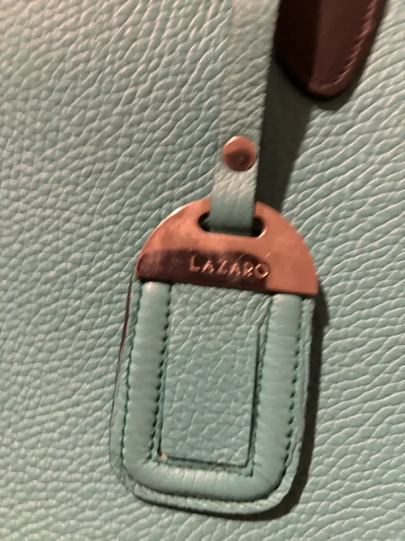Bolso de cuero turquesa Lázaro elegante - 2