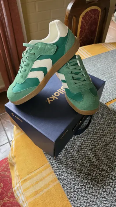 Zapatillas verdes Colloky para niños - miniatura 3