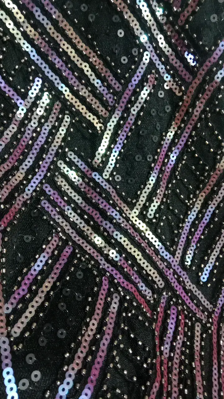 Vestido de fiesta con lentejuelas negro - 3