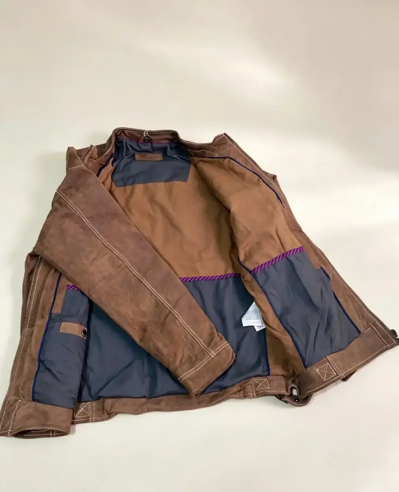 Chaqueta de cuero marrón Tom Tailor - 1