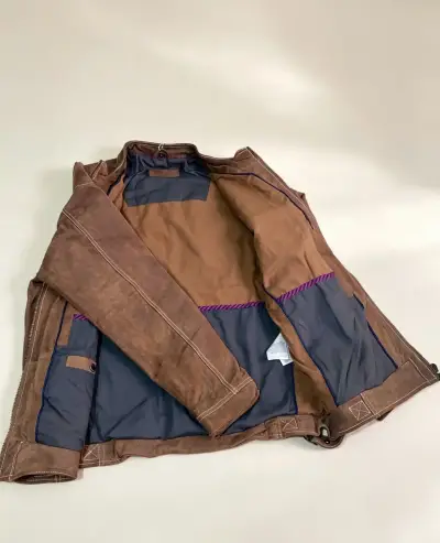 Chaqueta de cuero marrón Tom Tailor - miniatura 1
