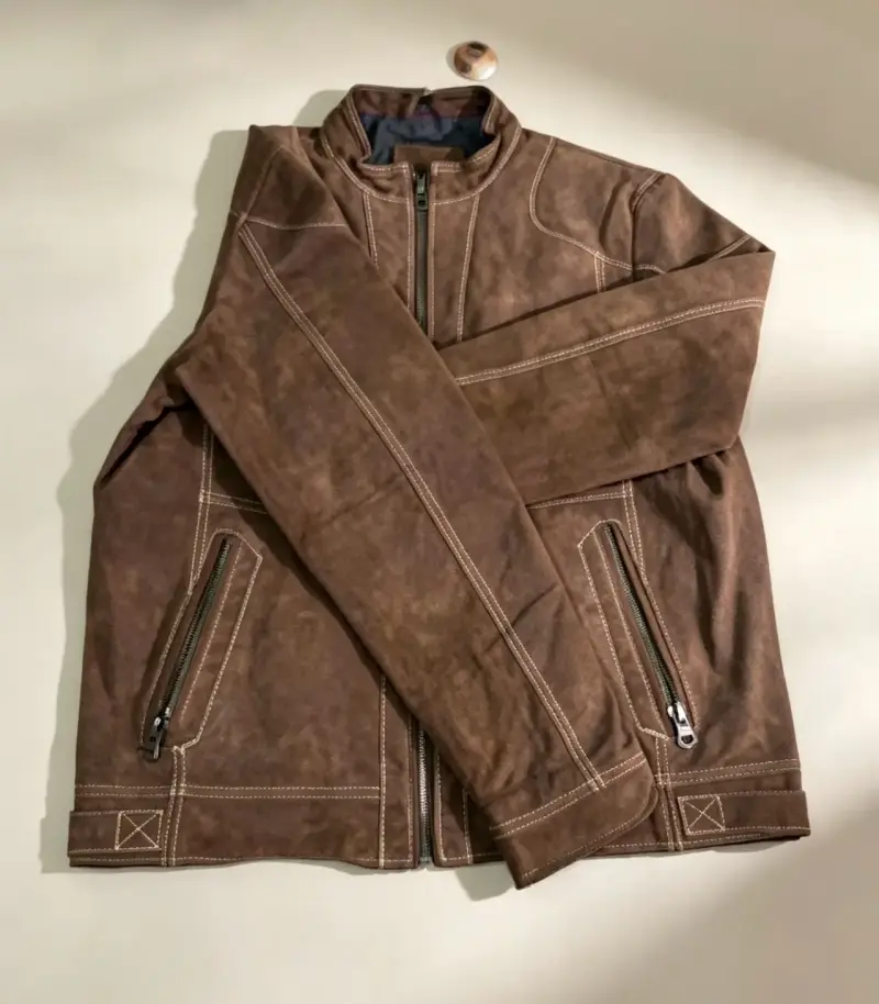 Chaqueta de cuero marrón Tom Tailor - 2