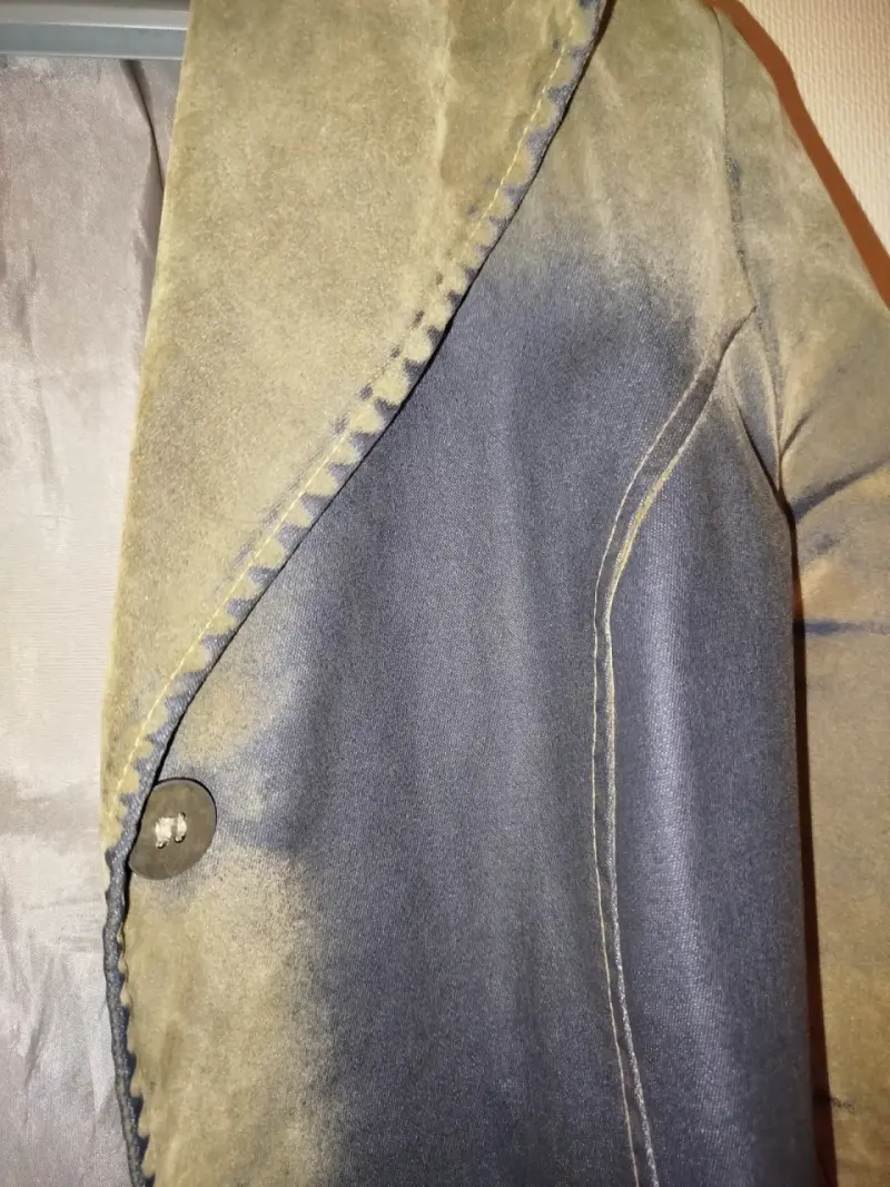 Chaqueta de terciopelo bicolor para mujer - 3