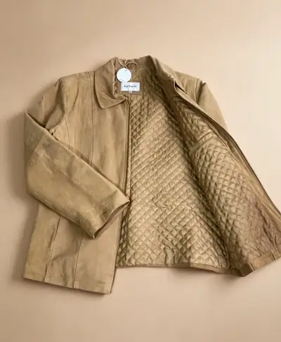 Chaqueta de gamuza beige Baglioni XL - miniatura 1