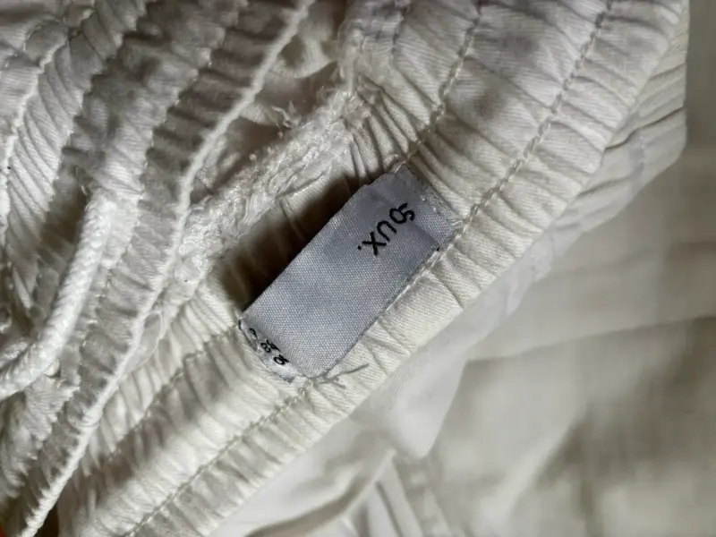 Pantalones jogger blancos talla S - 2