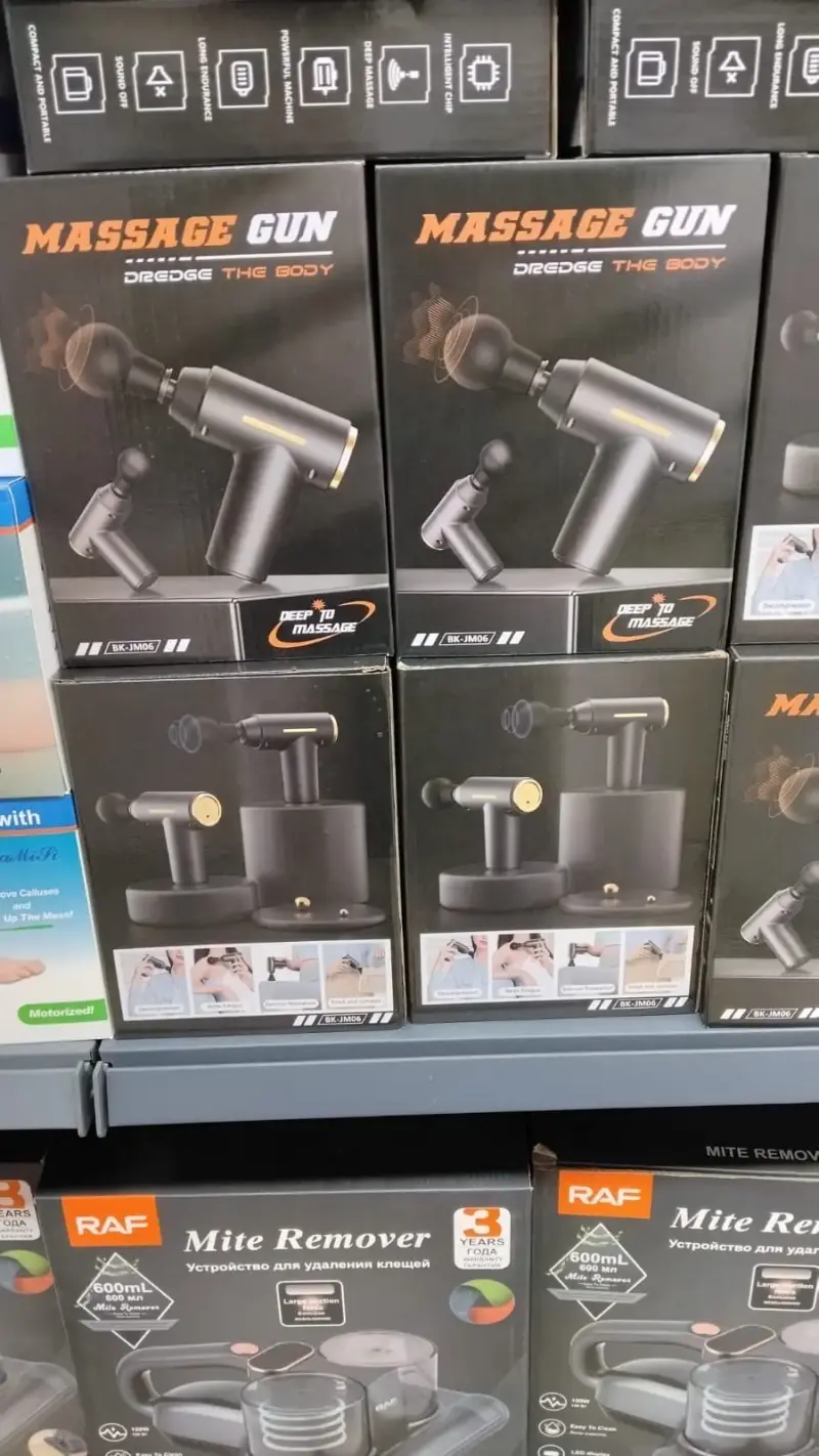 Pistola de Masaje Negra Portátil