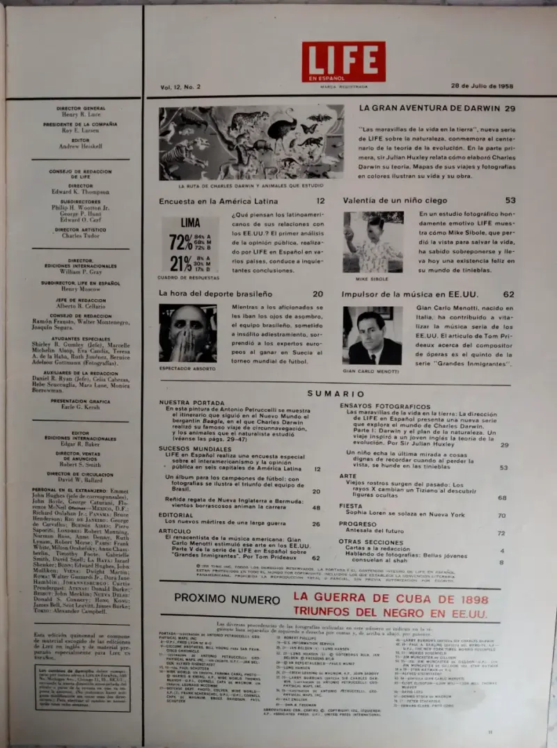 Revista Life en Español edición 28 de julio de 1958 - 2