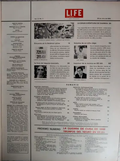 Revista Life en Español edición 28 de julio de 1958 - miniatura 2
