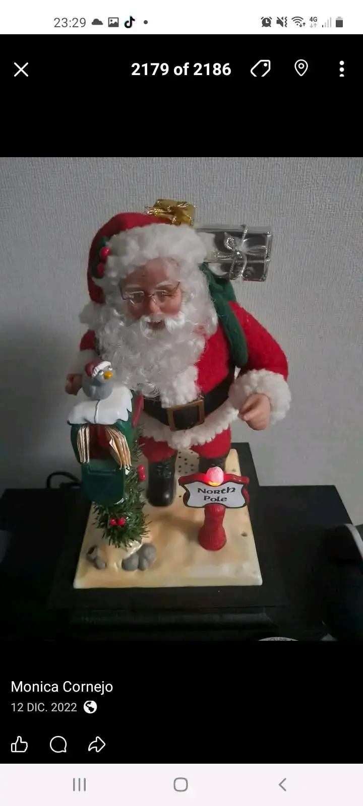 Figura decorativa de Santa Claus con sonido - 2