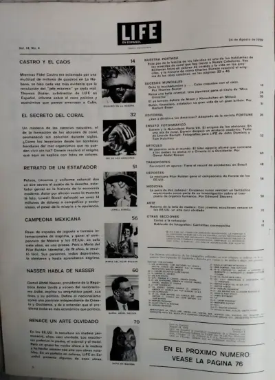 Revista Life en Español 24 de Agosto 1959 - miniatura 2