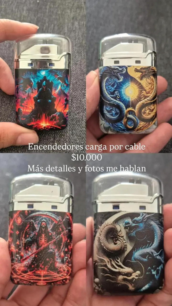 Encendedores recargables con diseño artístico - 1