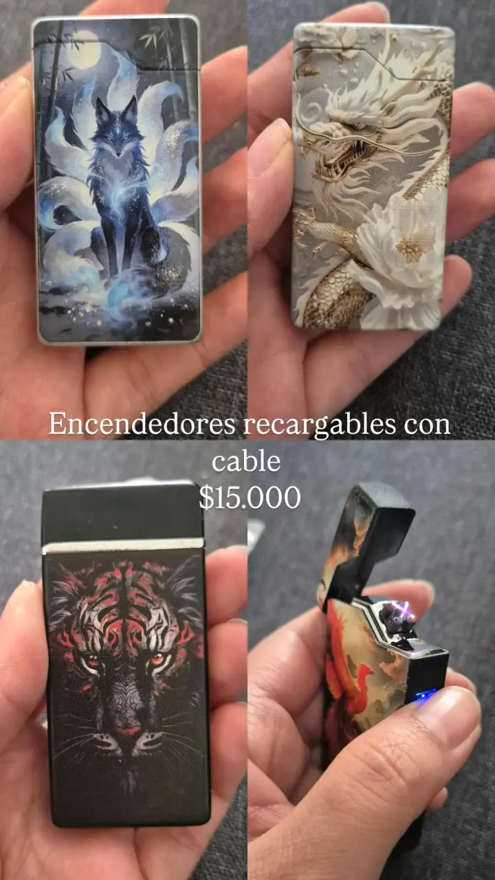 Encendedores recargables con diseño artístico - 3