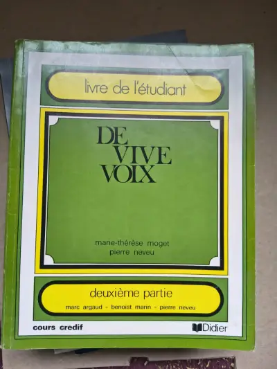 Libro de francés 'De Vive Voix' segunda parte - miniatura 1
