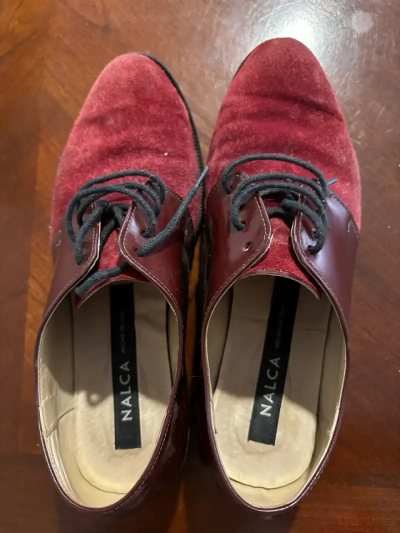 Zapatos de cuero burdeos para Dama marca Nalca - 2