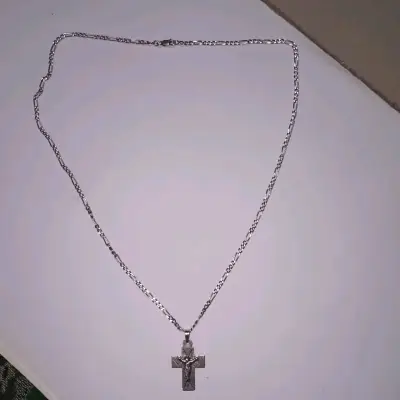 Colgante cruz de plata 980 para joyería - miniatura 2