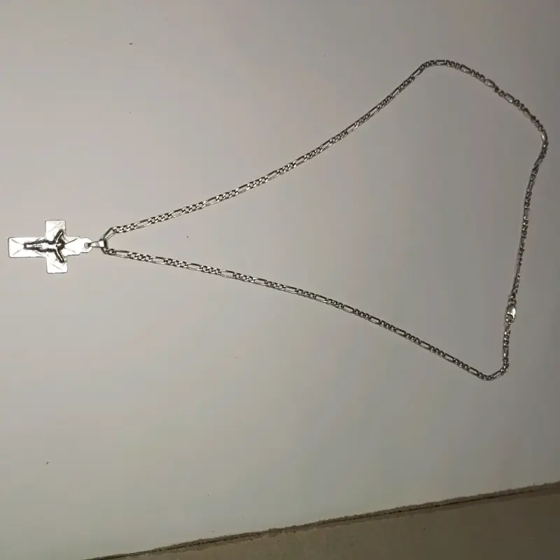Colgante cruz de plata 980 para joyería - 3