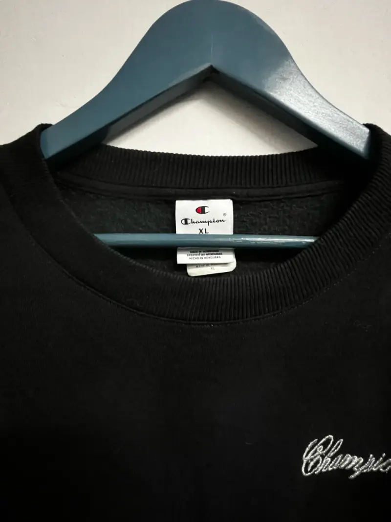 Polerón negro Champion unisex talla XL - 2