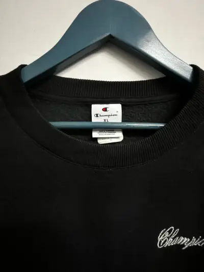 Polerón negro Champion unisex talla XL - miniatura 2