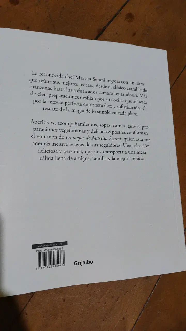 Libro 'Lo Mejor de Martita Serani' Grijalbo - 2