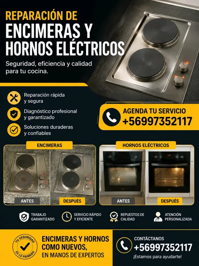 Reparación de encimeras y hornos eléctricos