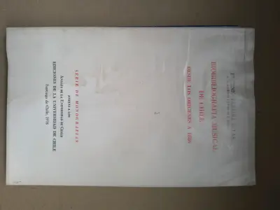 Libro Biobibliografía Musical de Chile 1978 - miniatura 1
