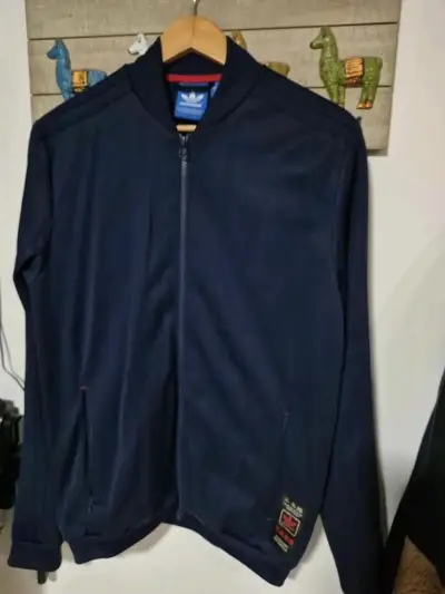 Chaqueta deportiva azul Adidas Originals - miniatura 1
