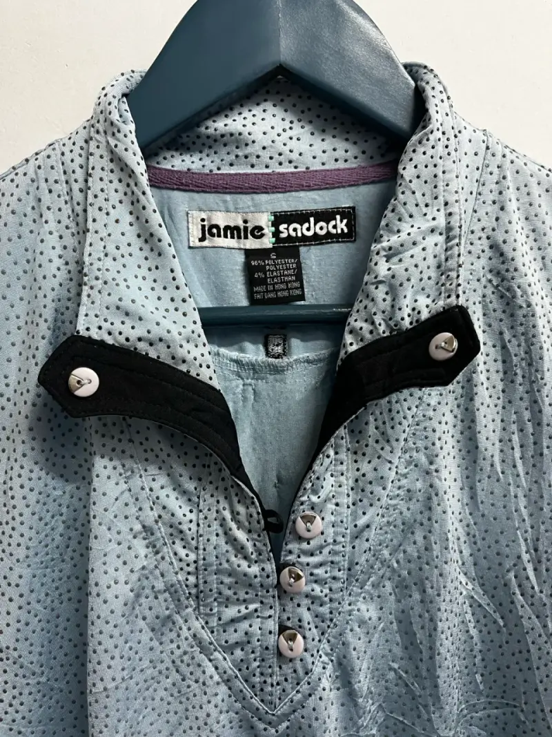 Polera deporta Jamie Sadock azul con puntos - 3