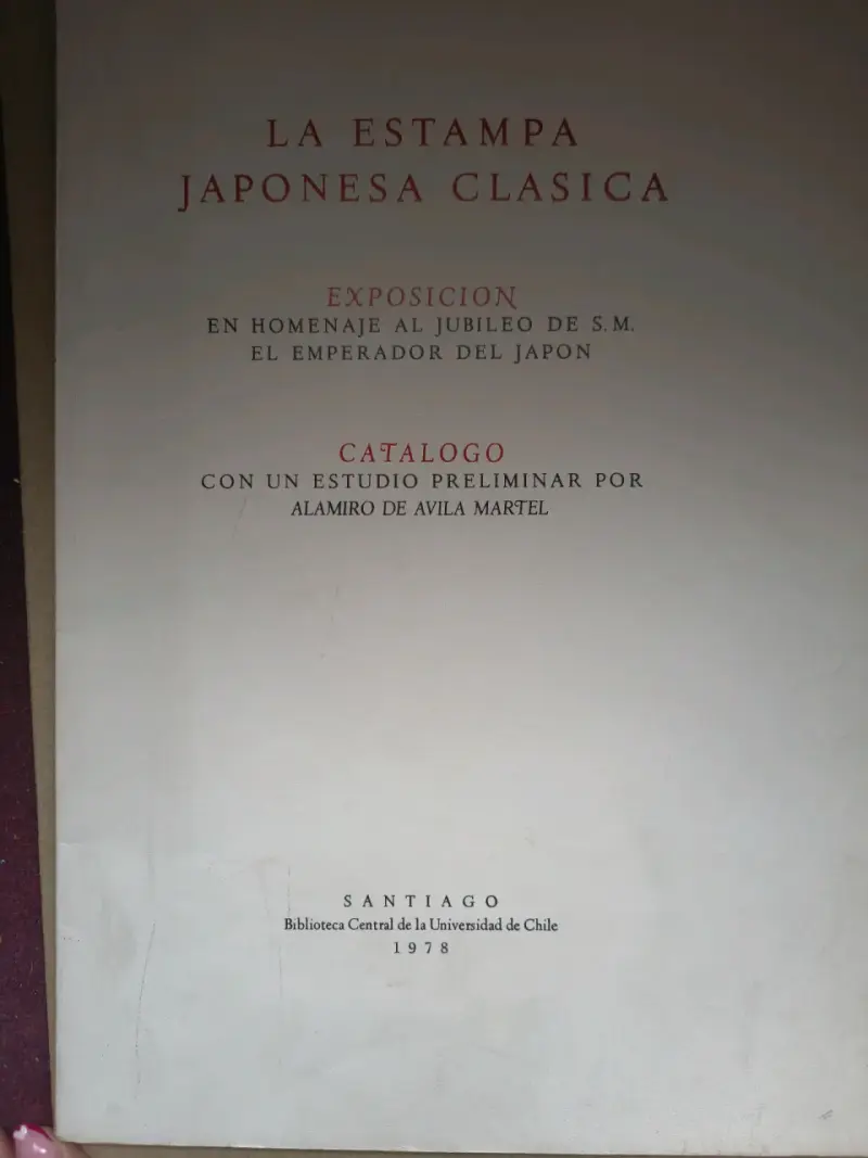 Catálogo La Estampa Japonesa Clásica 1978 - 1
